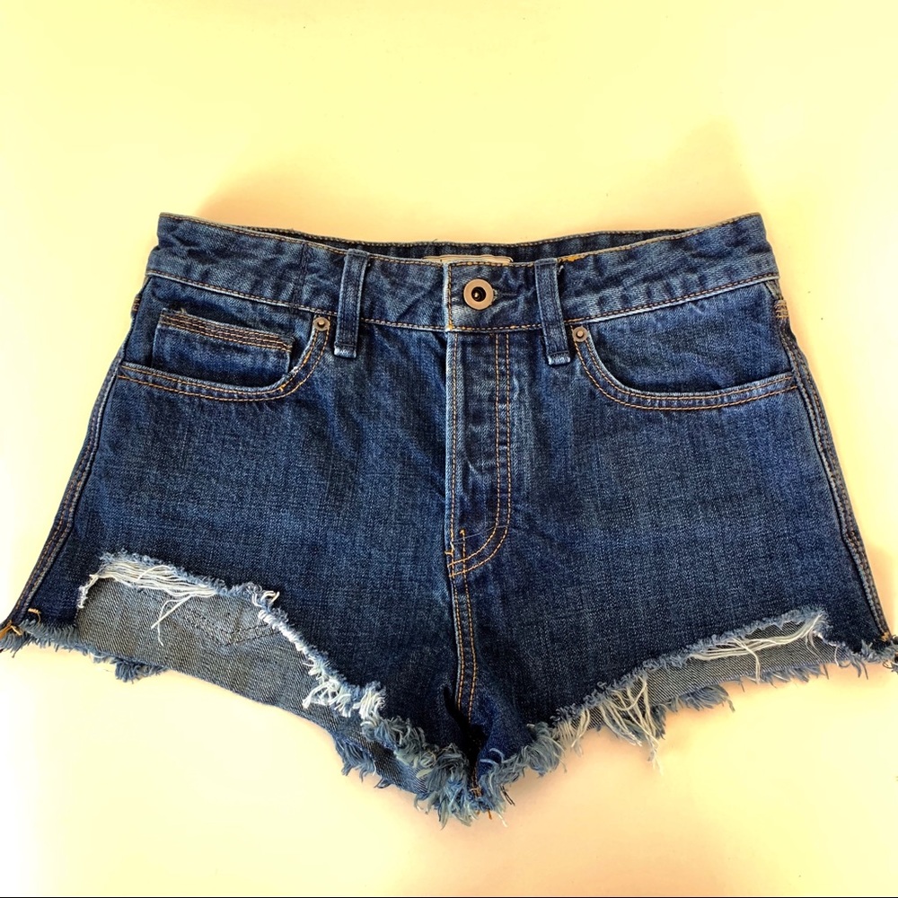 Free People High Waist Frayed Cut Off 26